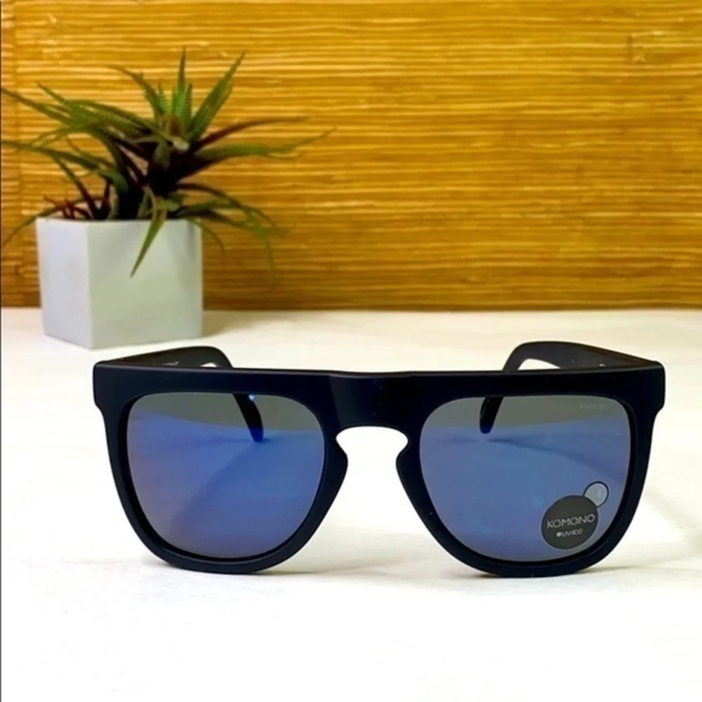 New Komono Men’s Bennet Midnight Blue Sunglasses